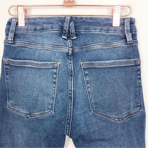 GOOD AMERICAN | Good Waist Distressed Stretchy Skinny Jeans Women’s Size 2 (26) - Picture 12 of 13